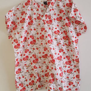 I Love Lucy Scrub Top Size Medium Scrubs
